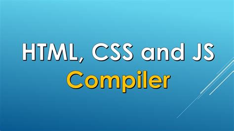 HTML Online Editor (Compiler, Interpreter & Runner).